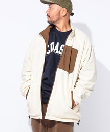 B&T CLUB（ビーティークラブ）の「B＆T CLUB (ビーアンドティークラブ) EVOL-TEX リバーシブル スタンドカラー フリースブルゾン（ブルゾン）」