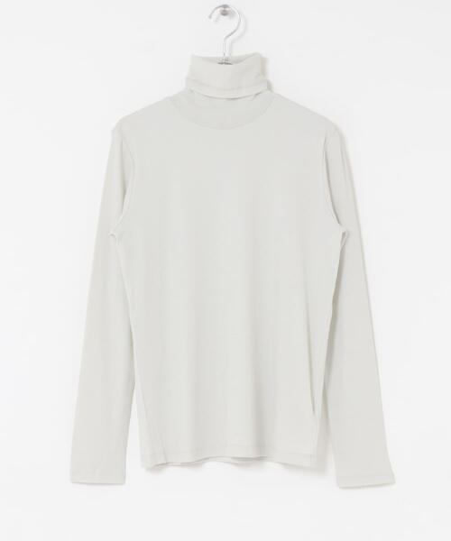 かぐれ(カグレ)の「ハイツイストコットンタートルカットソー(Tシャツ/カットソー・レディース・オフホワイト/ブラック/ミント・FREE)」の16枚目の写真