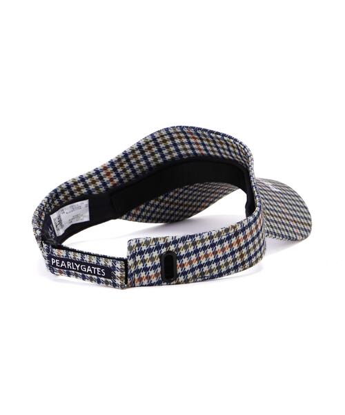 PEARLY GATES(パーリーゲイツ)の「【PEARLY GATES】ガンクラブチェック柄バイザー (UNISEX)(サンバイザー・レディース・ブラウン系その他・FREE)」の11枚目の写真