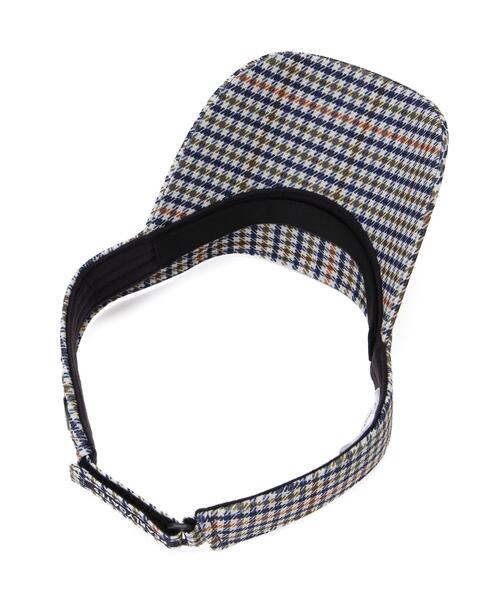 PEARLY GATES(パーリーゲイツ)の「【PEARLY GATES】ガンクラブチェック柄バイザー (UNISEX)(サンバイザー・レディース・ブラウン系その他・FREE)」の8枚目の写真