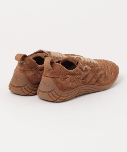 ASH（アッシュ）の「ASH/アッシュ【MIURA】フラットスエードスニーカー 薄底 ブラウン 2.5cmヒール（スニーカー・レディース・ブラウン/グレイッシュベージュ・36/37/38/35/39）」の3枚目の写真