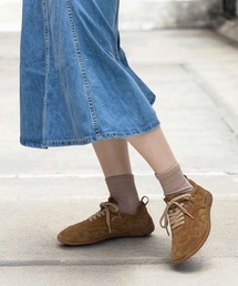 ASH | ASH/アッシュ【MIURA】フラットスエードスニーカー 薄底 ブラウン 2.5cmヒール(スニーカー)