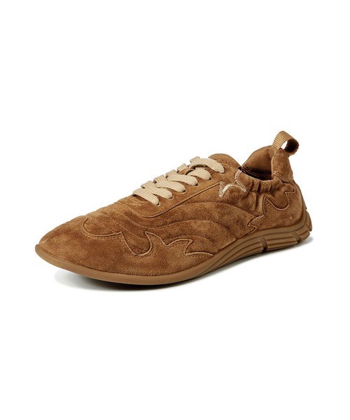 ASH（アッシュ）の「ASH/アッシュ【MIURA】フラットスエードスニーカー 薄底 ブラウン 2.5cmヒール（スニーカー・レディース・ブラウン/グレイッシュベージュ・36/37/38/35/39）」の6枚目の写真