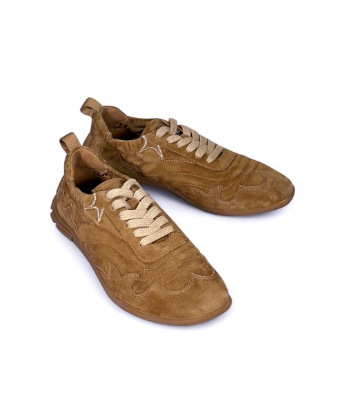 ASH（アッシュ）の「ASH/アッシュ【MIURA】フラットスエードスニーカー 薄底 ブラウン 2.5cmヒール（スニーカー・レディース・ブラウン/グレイッシュベージュ・36/37/38/35/39）」の9枚目の写真