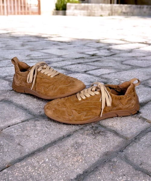 ASH（アッシュ）の「ASH/アッシュ【MIURA】フラットスエードスニーカー 薄底 ブラウン 2.5cmヒール（スニーカー・レディース・ブラウン/グレイッシュベージュ・36/37/38/35/39）」の12枚目の写真