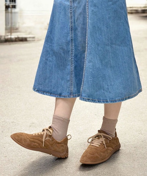 ASH（アッシュ）の「ASH/アッシュ【MIURA】フラットスエードスニーカー 薄底 ブラウン 2.5cmヒール（スニーカー・レディース・ブラウン/グレイッシュベージュ・36/37/38/35/39）」の15枚目の写真