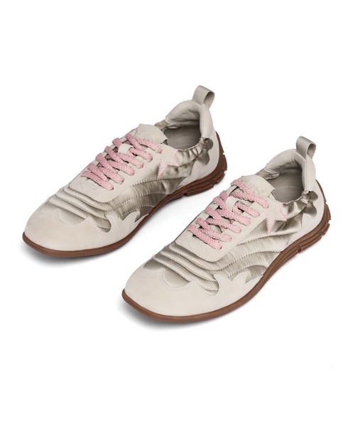 ASH（アッシュ）の「ASH/アッシュ【MIURA】フラットスエードスニーカー 薄底 ブラウン 2.5cmヒール（スニーカー・レディース・ブラウン/グレイッシュベージュ・36/37/38/35/39）」の20枚目の写真