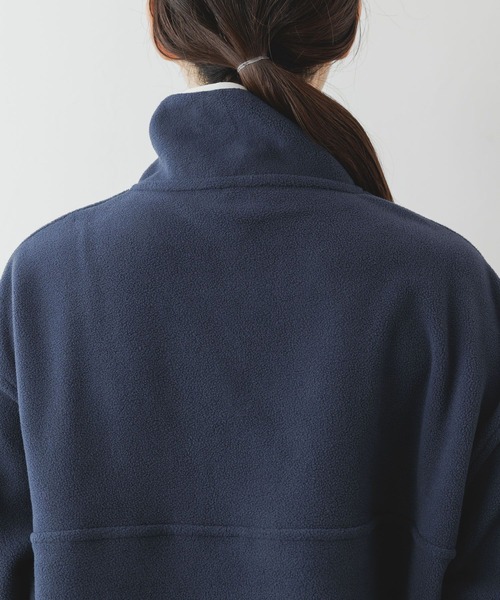 DISCUS ATHLETIC（ディスカス　アスレチック）の「＜DISCUS/ディスカス＞ フリースハーフジップ（スウェット・レディース・ネイビー/オフホワイト/グリーン/ダークブラウン・X-LARGE/LARGE/MEDIUM）」の20枚目の写真