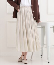 SHOO・LA・RUE（シューラルー）の「【洗濯機可/着丈選べる】オンにもオフにも 軽やかプリーツスカート（スカート）」