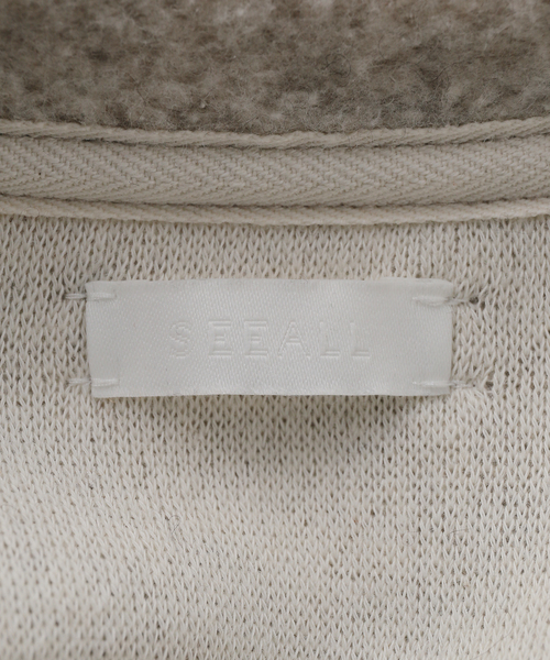 SEEALL（シーオール）の「【SEEALL/シーオール】SLIT SLEEVE SWEAT:スウェット（スウェット・レディース・ベージュ・MEDIUM）」の6枚目の写真