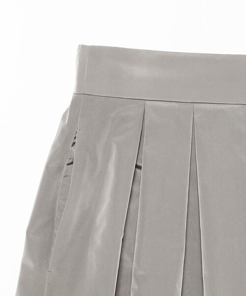 Demi-Luxe BEAMS（デミルクス ビームス）の「【1/15再値下げ】シルバー タックスカート（スカート・レディース・ライトグレー・36/38）」の8枚目の写真