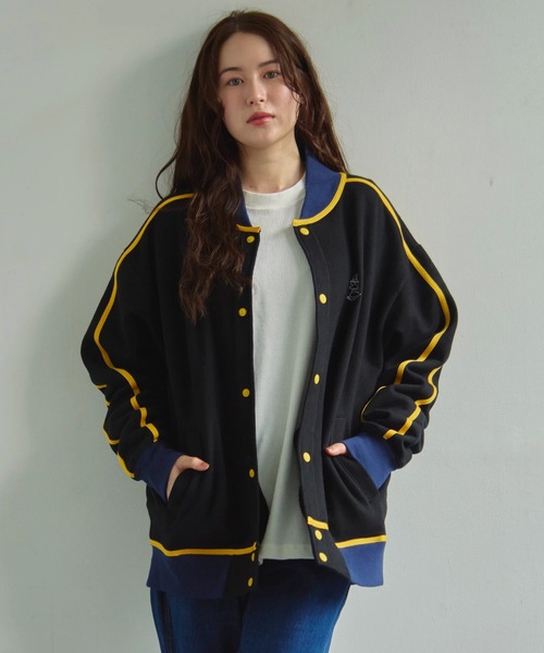 go slow caravan　パネル刺繍パーカジャケット go slow caravan コードクロスパネル刺繍モッズコート【WEB限定