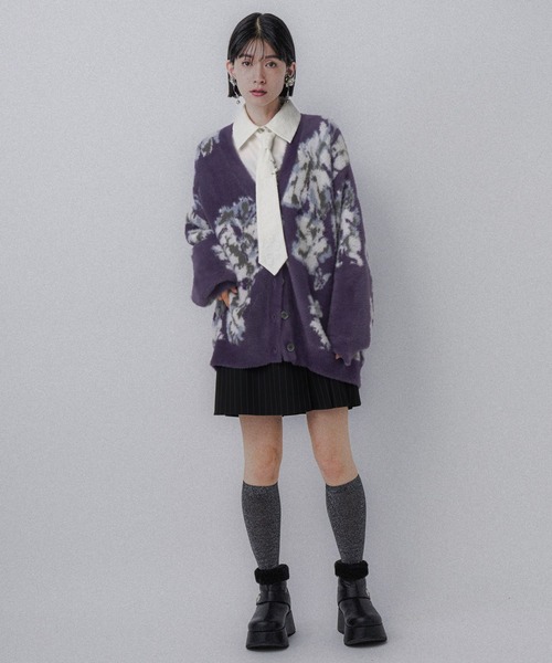 HARE(ハレ)の「パーツツキネクタイシャツ(HARE)(シャツ/ブラウス・レディース・ホワイト/ブラック/ブルー/グレー系その他/ドット/ピンク/グリーン・FREE)」の16枚目の写真