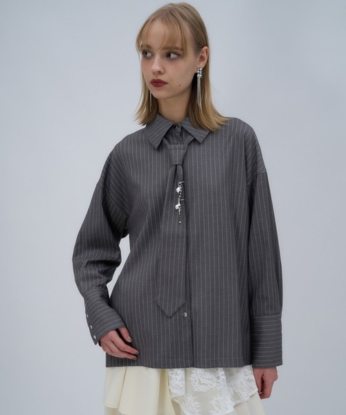 パーツツキネクタイシャツ(HARE)（シャツ/ブラウス）｜HARE（ハレ）の