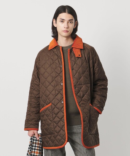 LAVENHAM(ラベンハム)の「【別注】<LAVENHAM> ラグラン キルティング ミドルコート(その他アウター・メンズ・ブラック/ブラウン系/ダークグレー・M/L/S)」の3枚目の写真