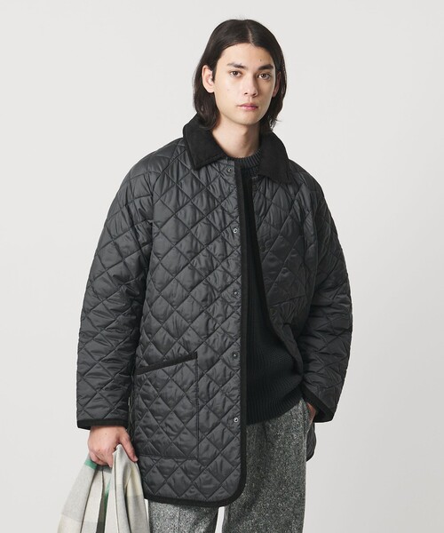 LAVENHAM(ラベンハム)の「【別注】<LAVENHAM> ラグラン キルティング ミドルコート(その他アウター・メンズ・ブラック/ブラウン系/ダークグレー・M/L/S)」の4枚目の写真
