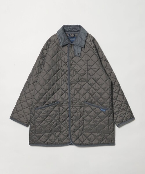 LAVENHAM(ラベンハム)の「【別注】<LAVENHAM> ラグラン キルティング ミドルコート(その他アウター・メンズ・ブラック/ブラウン系/ダークグレー・M/L/S)」の12枚目の写真