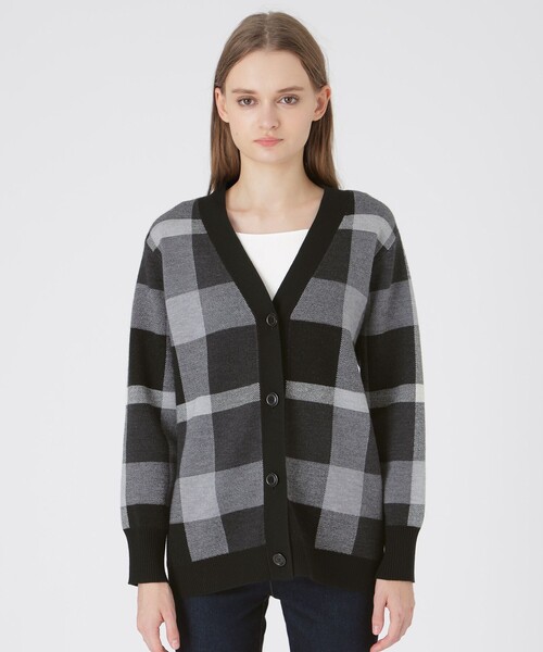 BLUE LABELクレストブリッジ バックプリーツロングカーディガン BLUE LABELクレストブリッジ バックプリーツロングカーディガン BLUE