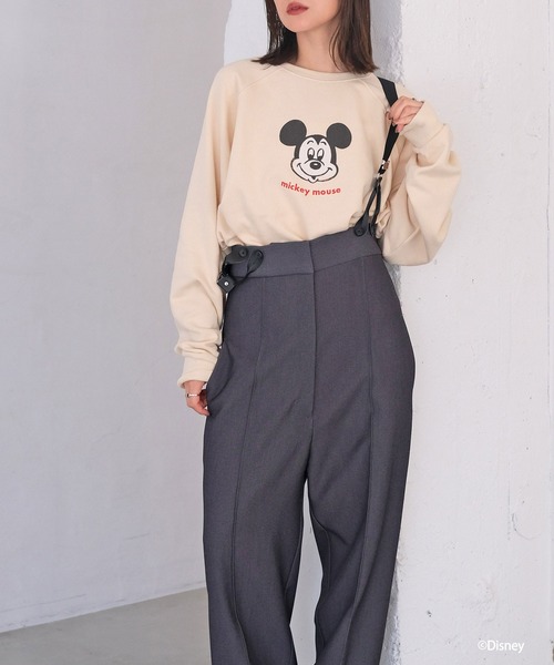 AKTE（アクテ）の「ミッキーマウススウェットプルオーバー（スウェット・レディース・オフホワイト/グレー・FREE）」の11枚目の写真