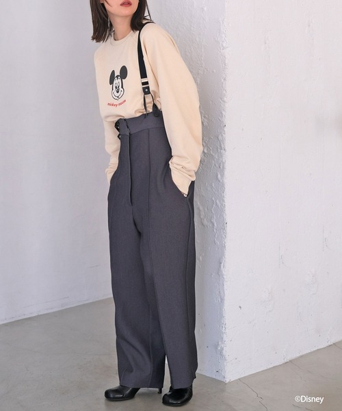 AKTE（アクテ）の「ミッキーマウススウェットプルオーバー（スウェット・レディース・オフホワイト/グレー・FREE）」の12枚目の写真