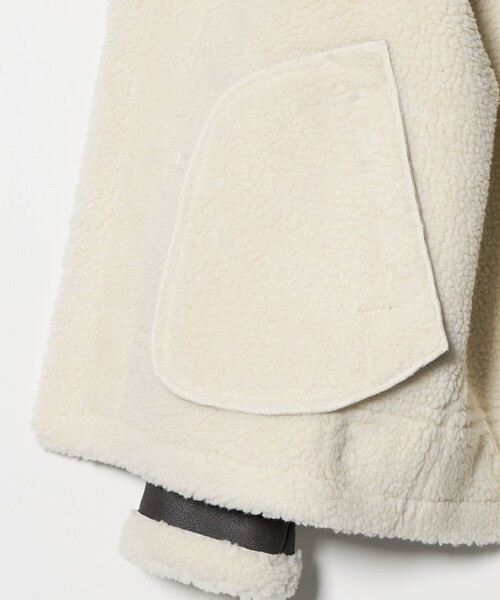 MONKEY TIME（モンキータイム）の「ムートンライク B-3 ジャケット（ブルゾン・メンズ・ダークグレー/ブラック・S/M/L/XL）」の7枚目の写真