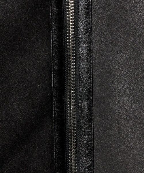 MONKEY TIME（モンキータイム）の「ムートンライク B-3 ジャケット（ブルゾン・メンズ・ダークグレー/ブラック・S/M/L/XL）」の8枚目の写真