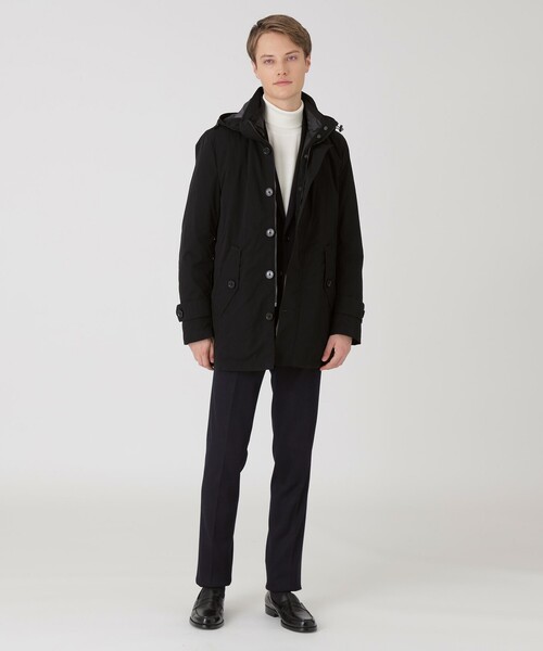BLACK LABEL CRESTBRIDGE（ブラックレーベル・クレストブリッジ）の「BLACK of  BLACKs 10monthショートパーカー（ブルゾン・メンズ・ブラック・L/M/XL）」の2枚目の写真