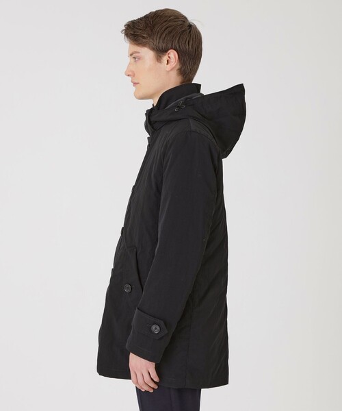 BLACK LABEL CRESTBRIDGE（ブラックレーベル・クレストブリッジ）の「BLACK of  BLACKs 10monthショートパーカー（ブルゾン・メンズ・ブラック・L/M/XL）」の4枚目の写真