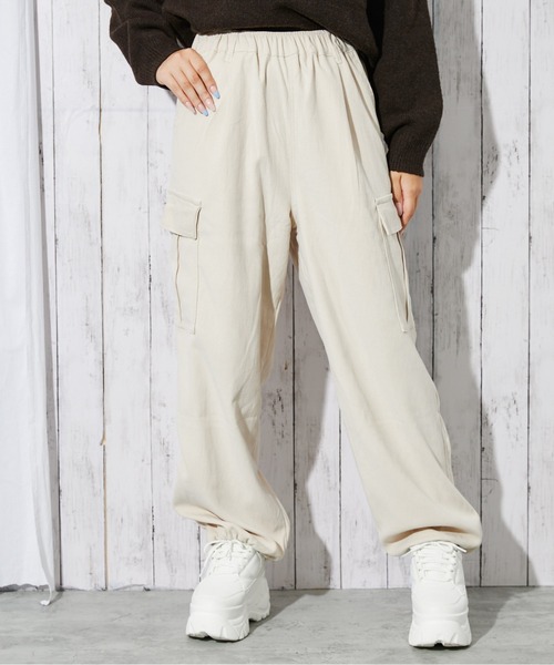 ゆ*り様 COOTIE PRODUCTIONS ホワイトカーゴパンツ COOTIE PRODUCTIONS(クーティープロダクションズ) 24SS「Polyester