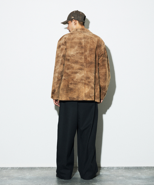 JOURNAL STANDARD（ジャーナルスタンダード）の「TRISECT2 / バッファロー ワイルド スエード カバーオール（ライダースジャケット・メンズ・ベージュ・MEDIUM/LARGE）」の11枚目の写真