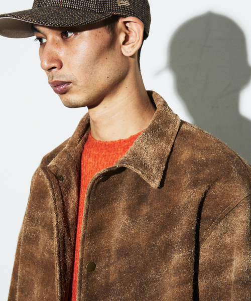JOURNAL STANDARD（ジャーナルスタンダード）の「TRISECT2 / バッファロー ワイルド スエード カバーオール（ライダースジャケット・メンズ・ベージュ・MEDIUM/LARGE）」の17枚目の写真