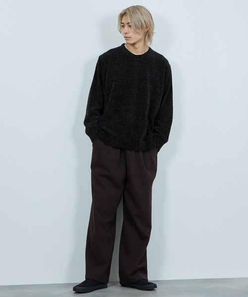 NAVY(ネイビー)の「【NAVY / ネイビー】トロリカノコモールニット フェイクレイヤードプルオーバー(ニット/セーター・メンズ・レッド系その他/ブルー/ブラック/ベージュ・XL/L/M/S)」の6枚目の写真