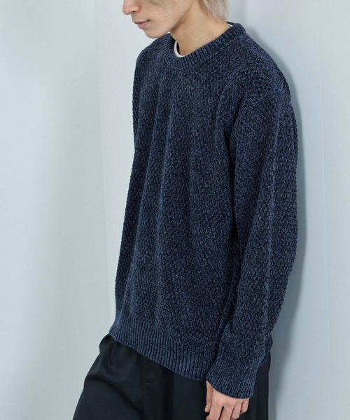 NAVY(ネイビー)の「【NAVY / ネイビー】トロリカノコモールニット フェイクレイヤードプルオーバー(ニット/セーター・メンズ・レッド系その他/ブルー/ブラック/ベージュ・XL/L/M/S)」の10枚目の写真