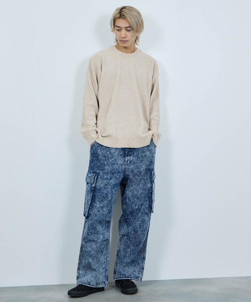 NAVY(ネイビー)の「【NAVY / ネイビー】トロリカノコモールニット フェイクレイヤードプルオーバー(ニット/セーター・メンズ・レッド系その他/ブルー/ブラック/ベージュ・XL/L/M/S)」の13枚目の写真