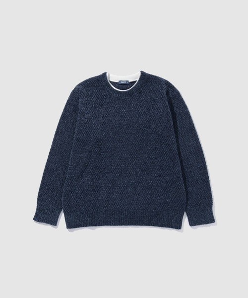 NAVY(ネイビー)の「【NAVY / ネイビー】トロリカノコモールニット フェイクレイヤードプルオーバー(ニット/セーター・メンズ・レッド系その他/ブルー/ブラック/ベージュ・XL/L/M/S)」の17枚目の写真
