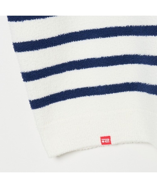 セール】【Rosasen/GOLF】モールニット ボーダー ハーフジップ