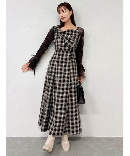 ビッグリボンレイヤードワンピース（ワンピース）｜dazzlin（ダズリン