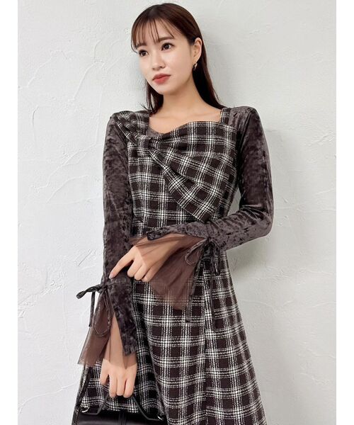 dazzlin（ダズリン）の「ビッグリボンレイヤードワンピース