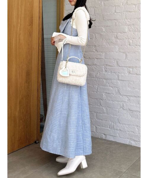 ビッグリボンレイヤードワンピース（ワンピース）｜dazzlin（ダズリン