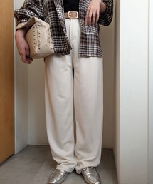 styiro（スタイロ）の「【XS～L展開】ハイウエストスラックスパンツ（スラックス）」