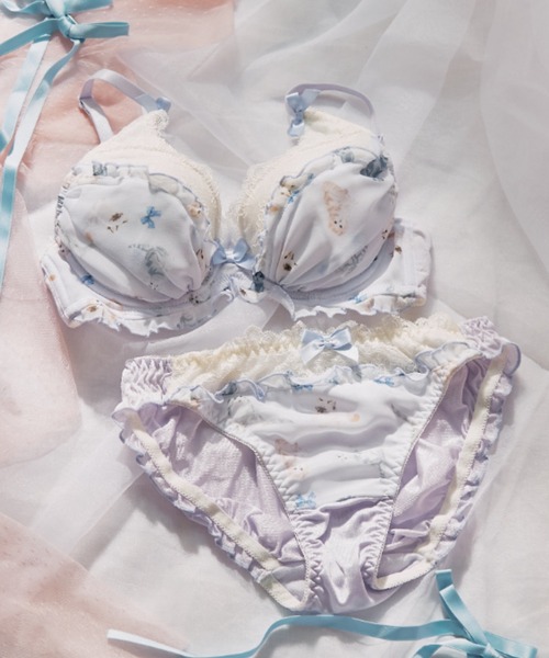 まいりん 【１２点】ブラ・ショーツセット まいりん 【12点】ブラ・ショーツセット モダンラインフラワー
