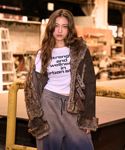 セール】フェイクムートンファーコート（その他アウター）｜ACLENT