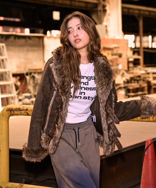 セール】フェイクムートンファーコート（その他アウター）｜ACLENT