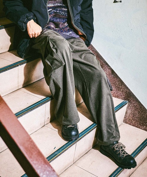 TRフラノワイドカーゴパンツ（カーゴパンツ）｜niko and