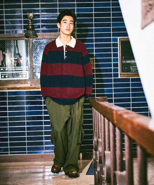 niko and...（ニコアンド）の「TRフラノワイドカーゴパンツ（カーゴパンツ・メンズ・チャコール/カーキ・MEDIUM/LARGE）」の11枚目の写真