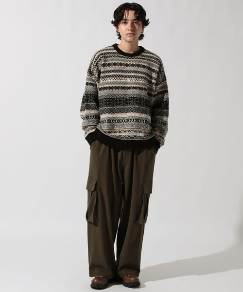 niko and...（ニコアンド）の「TRフラノワイドカーゴパンツ（カーゴパンツ・メンズ・チャコール/カーキ・MEDIUM/LARGE）」の22枚目の写真