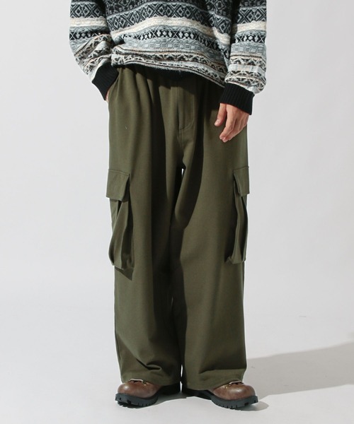 セール】TRフラノワイドカーゴパンツ（カーゴパンツ）｜niko and