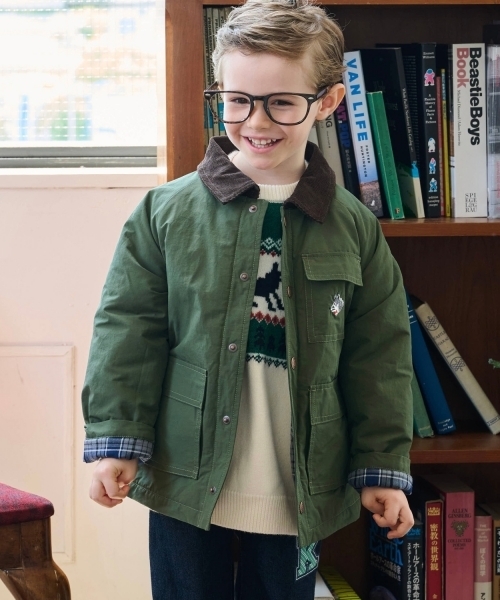 セール】オオカミ刺しゅうハンティングジャケット（ブルゾン