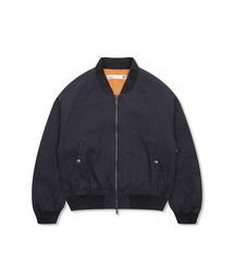 GLACK（グラック）の「GJ068 レトロ MA-1 ボンバージャケット (ブラック)（MA-1）」