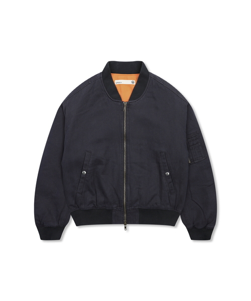 GLACK(グラック)の「GJ068 レトロ MA-1 ボンバージャケット (ブラック)(ブルゾン・レディース・その他・MEDIUM/LARGE)」の1枚目の写真